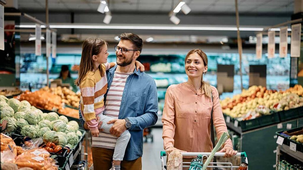 family grocery shopping
